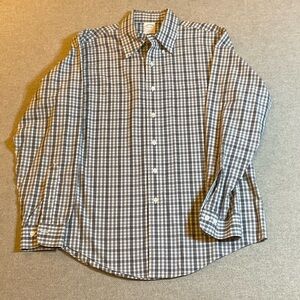 Brooks Brothers Black and White Plaid Shirt